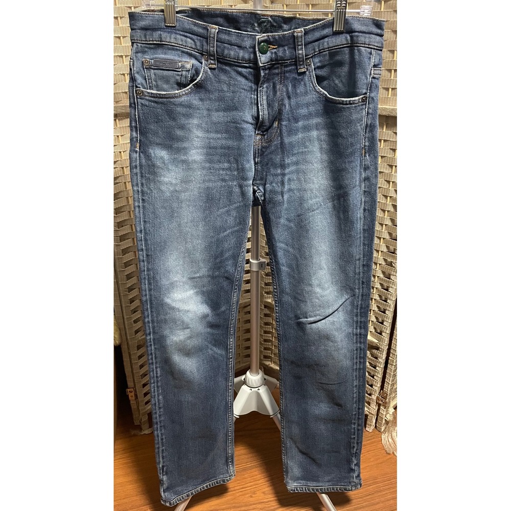 7 For All Mankind Womens Standard Straight Leg Jeans Size 32 (12/14)